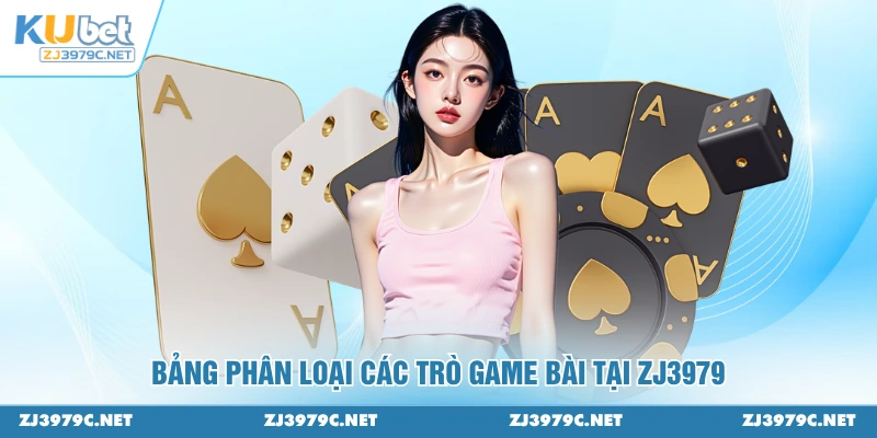 Bảng phân loại các trò GAME BÀI tại ZJ3979